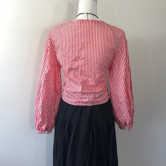 H&M red and white striped blouse - 8 - Picture 3 of 5